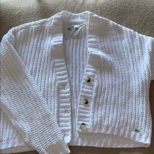 White Hollister Cardigan